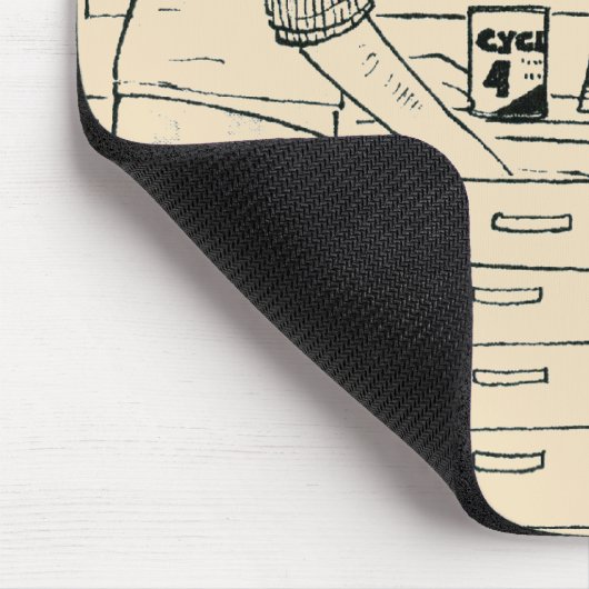 Hund, der älter wird mousepad (Ecke)