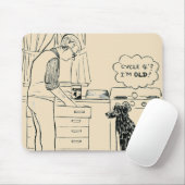 Hund, der älter wird mousepad (Mit Mouse)