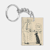 Hund, der älter wird schlüsselanhänger (Vorderseite links)