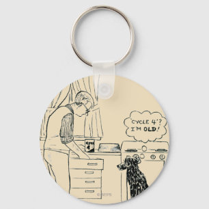 Hund, der älter wird schlüsselanhänger