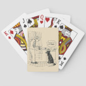 Hund, der älter wird spielkarten (Rückseite)