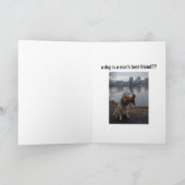 Hund - Der beste Freund des Menschen Karte (Innenseite)