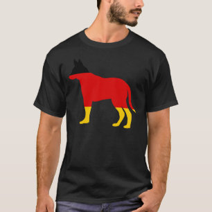 Hund der deutschen Flagge T-Shirt