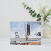 Hund der deutschen Schäferhunde auf der Porsche Postkarte (Stehend Vorderseite)