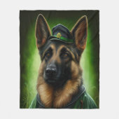 Hund der Deutschen Schäferhunde in St. Patrick's D Fleecedecke (Vorderseite)