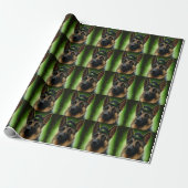 Hund der Deutschen Schäferhunde in St. Patrick's D Geschenkpapier (Ungerollt)