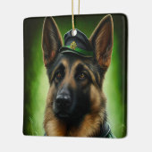 Hund der Deutschen Schäferhunde in St. Patrick's D Keramikornament (Links)