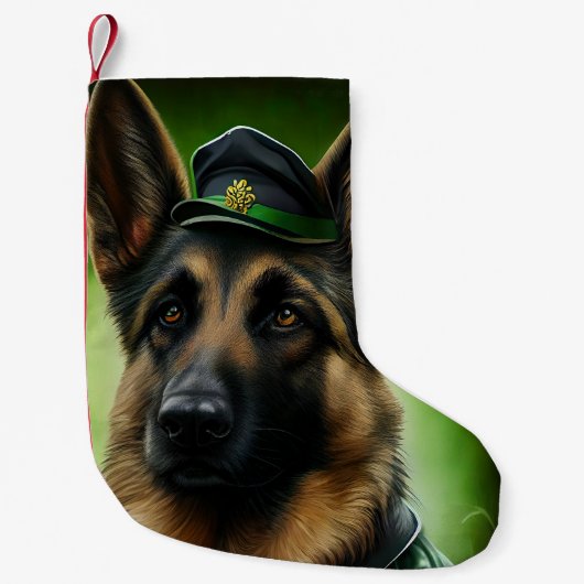 Hund der Deutschen Schäferhunde in St. Patrick's D Kleiner Weihnachtsstrumpf (Vorderseite)