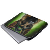 Hund der Deutschen Schäferhunde in St. Patrick's D Laptopschutzhülle (Vorne Knopf)