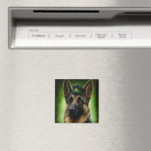 Hund der Deutschen Schäferhunde in St. Patrick's D Magnet (In Situ (Geschirrspüler))
