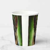 Hund der Deutschen Schäferhunde in St. Patrick's D Pappbecher (Rechts)