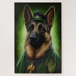 Hund der Deutschen Schäferhunde in St. Patrick's D Puzzle