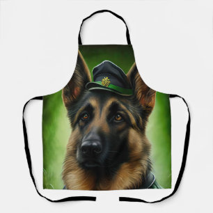 Hund der Deutschen Schäferhunde in St. Patrick's D Schürze