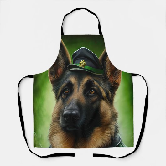 Hund der Deutschen Schäferhunde in St. Patrick's D Schürze (Vorderseite)