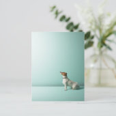 Hund, der in den Weltraum schaut Postkarte (Stehend Vorderseite)