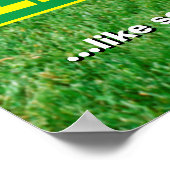 Hund, der in Hof läuft Poster (Ecke)