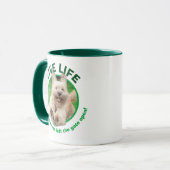 Hund, der in Hof läuft Tasse (Vorderseite Links)