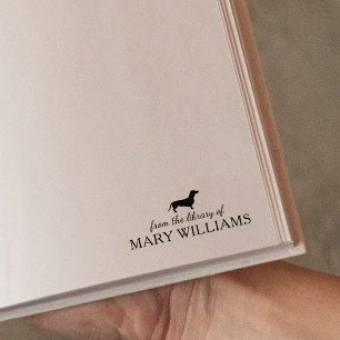 Hund der Minimalistischen Dackel aus der Bibliothe Gummistempel