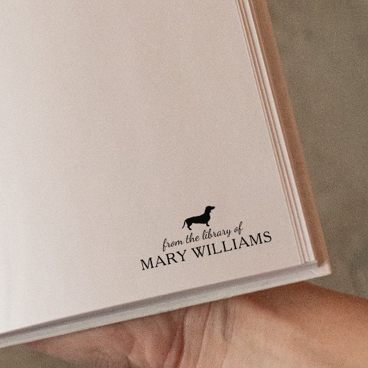 Hund der Minimalistischen Dackel aus der Bibliothe Gummistempel