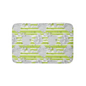 Hund, der Musterhintergrund spielt Badematte (Vorderseite)