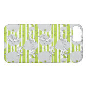 Hund, der Musterhintergrund spielt Case-Mate iPhone Hülle (Rückseite (Horizontal))