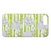 Hund, der Musterhintergrund spielt Case-Mate iPhone Hülle (Rückseite (Horizontal))