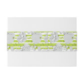 Hund, der Musterhintergrund spielt Einladungsbanderole (Rückseitenbeispiel)