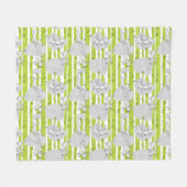 Hund, der Musterhintergrund spielt Fleecedecke (Vorderseite (Horizontal))