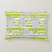 Hund, der Musterhintergrund spielt Zierkissen (Rückseite)