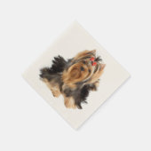 Hund der Showklasse Serviette (Ecke)