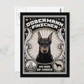 Hund der Wahl Postkarte (Vorne/Hinten)
