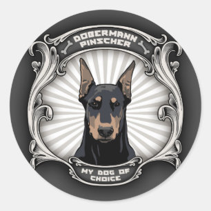 Hund der Wahl Runder Aufkleber