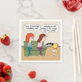 Hund, der Wein gießt, wenn er nicht Kacke Serviette (Beispiel)