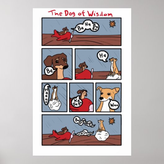 Hund der Weisheit Poster (Vorne)