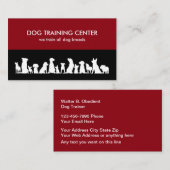 Hund, der zwei Nebengeschäft-Karten ausbildet Visitenkarte (Vorne/Hinten)