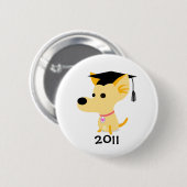 Hund des Abschluss-2011 Button (Vorne & Hinten)