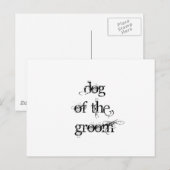 Hund des Raumes Postkarte (Vorne/Hinten)