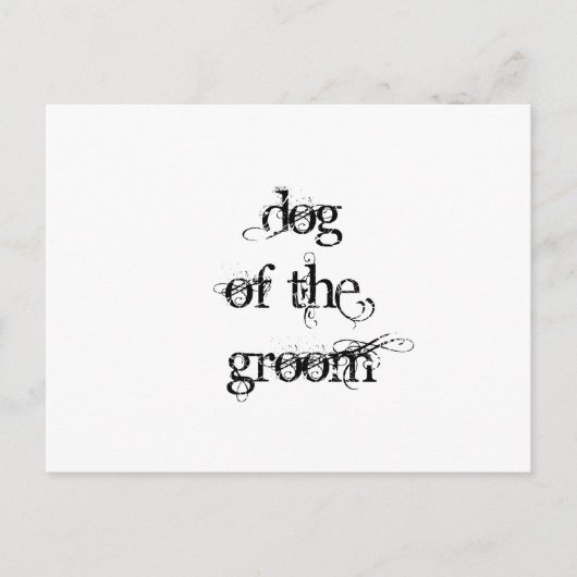 Hund des Raumes Postkarte (Vorderseite)