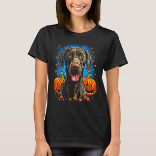 Hund Deutsch Kurzhaar Halloween Pumpkin 1 T-Shirt