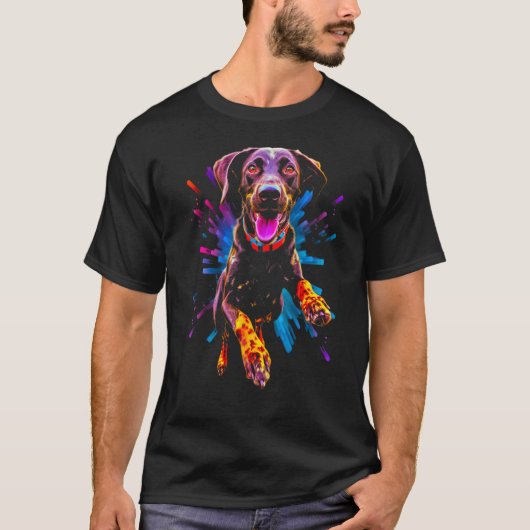 Hund Deutsch Kurzhahn T-Shirt (Vorderseite)