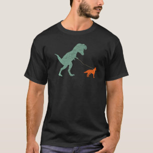 Hund Dinosaurier Vintag Tyrannosaurus Rex & Siberi T-Shirt