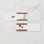 Hund - dünn mini visitenkarte (Vorne/Hinten)