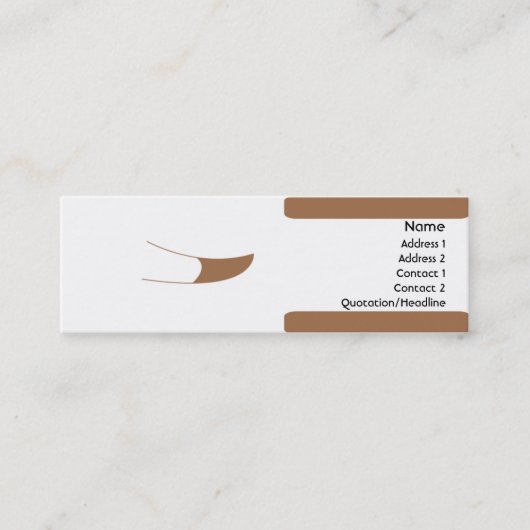 Hund - dünn mini visitenkarte (Vorderseite)