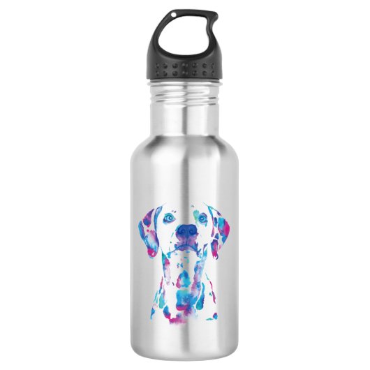 Hund Edelstahlflasche (Vorderseite)