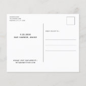 Hund Ehrenrettung Hochzeit speichern Datum Postkar (Rückseite)