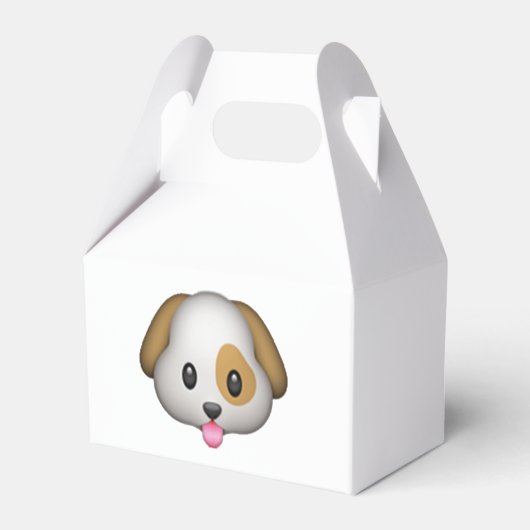 Hund - Emoji Geschenkschachtel (Rückseite)
