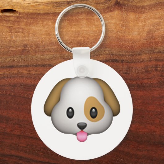 Hund - Emoji Schlüsselanhänger (Vorderseite)