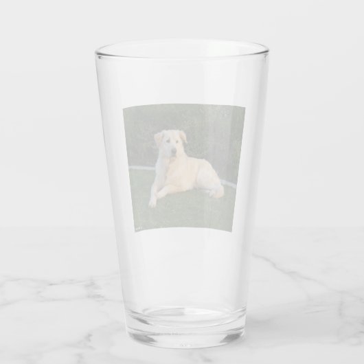 Hund entspannen glas (Rückseite)