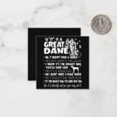 Hund | Es ist ein großes Ding Mitteilungskarte (Vorderseite/Rückseite Beispiel)