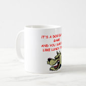 Hund essen Hundewelt Kaffeetasse (Vorderseite Links)